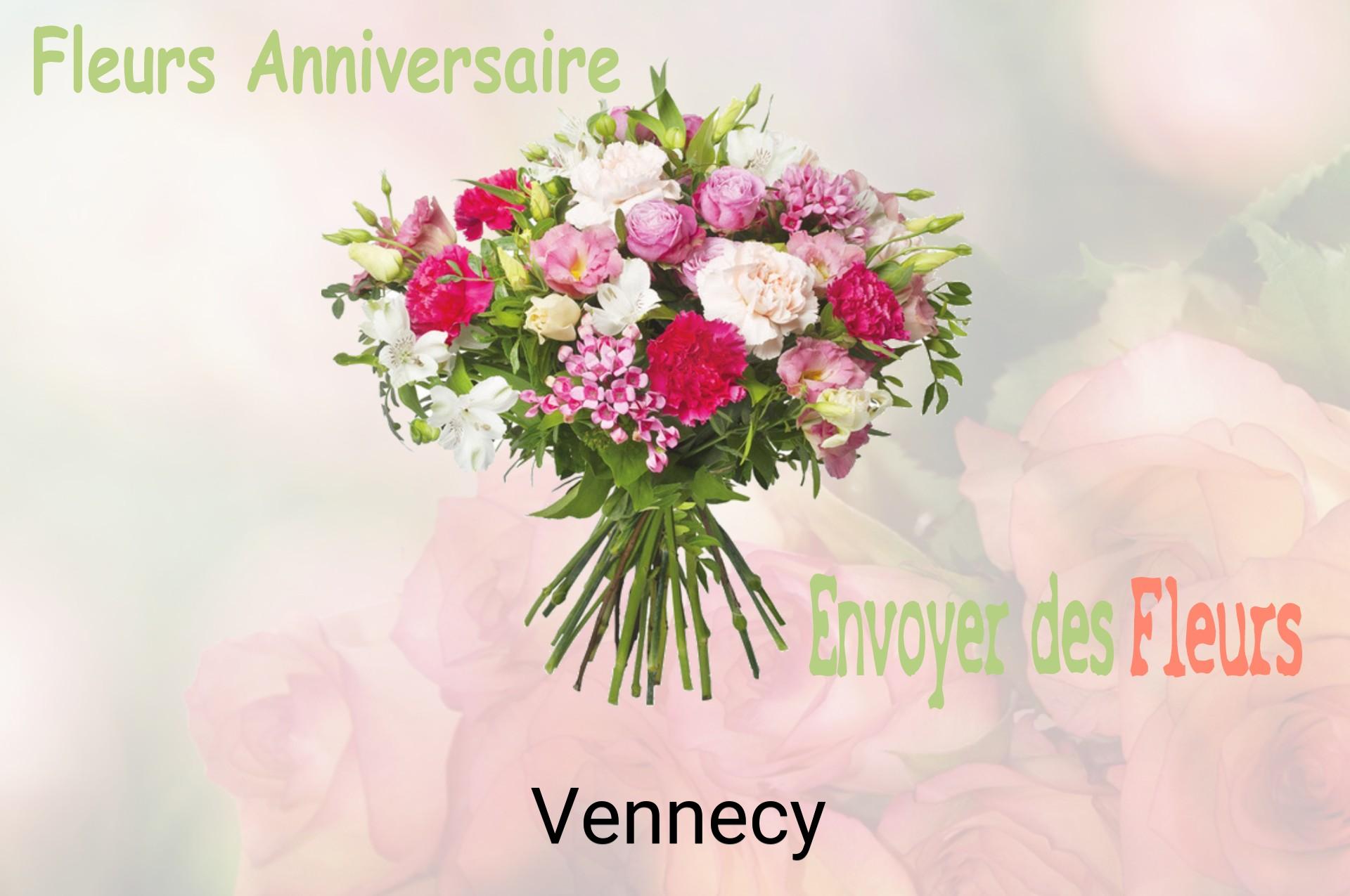 Bouquet de fleurs d’anniversaire livré à Vennecy